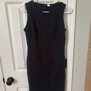 Women’s Old Navy Black Sheath Dress Size Small Minimalist 17” Pit to Pit